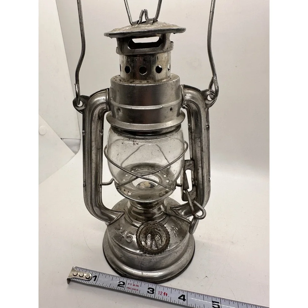 Vintage Swallow‎ Brand Kerosene Lantern Metal Oil Lamp Clear Glass